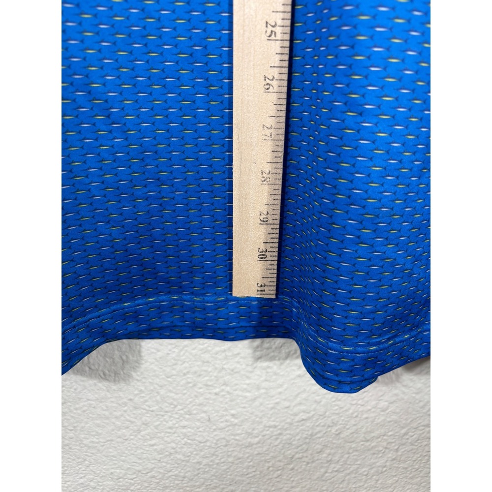 MAELREG Performance Polo Mens 3XL Blue Marlin Fish Print‎ Golf Shirt - Picture 6 of 10